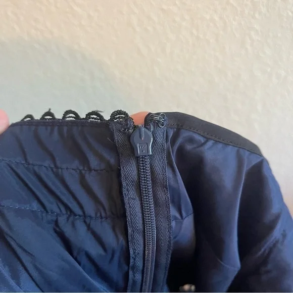 Revolve Likely Glencoe Fence Lace Sleeveless Dress Navy Black Mini Womens Size 6 - Picture 5 of 12